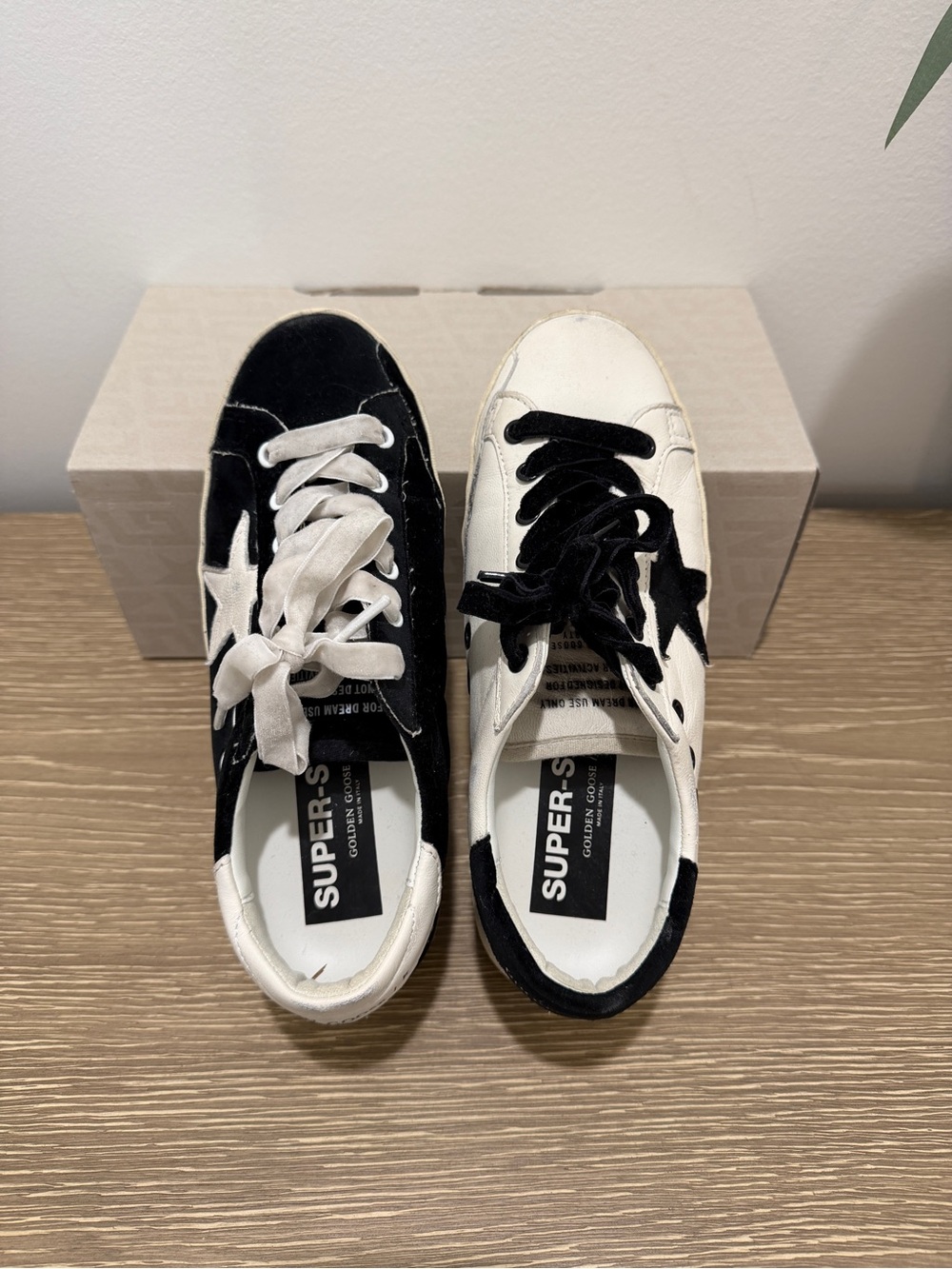 Golden Goose White and Black with authentication card